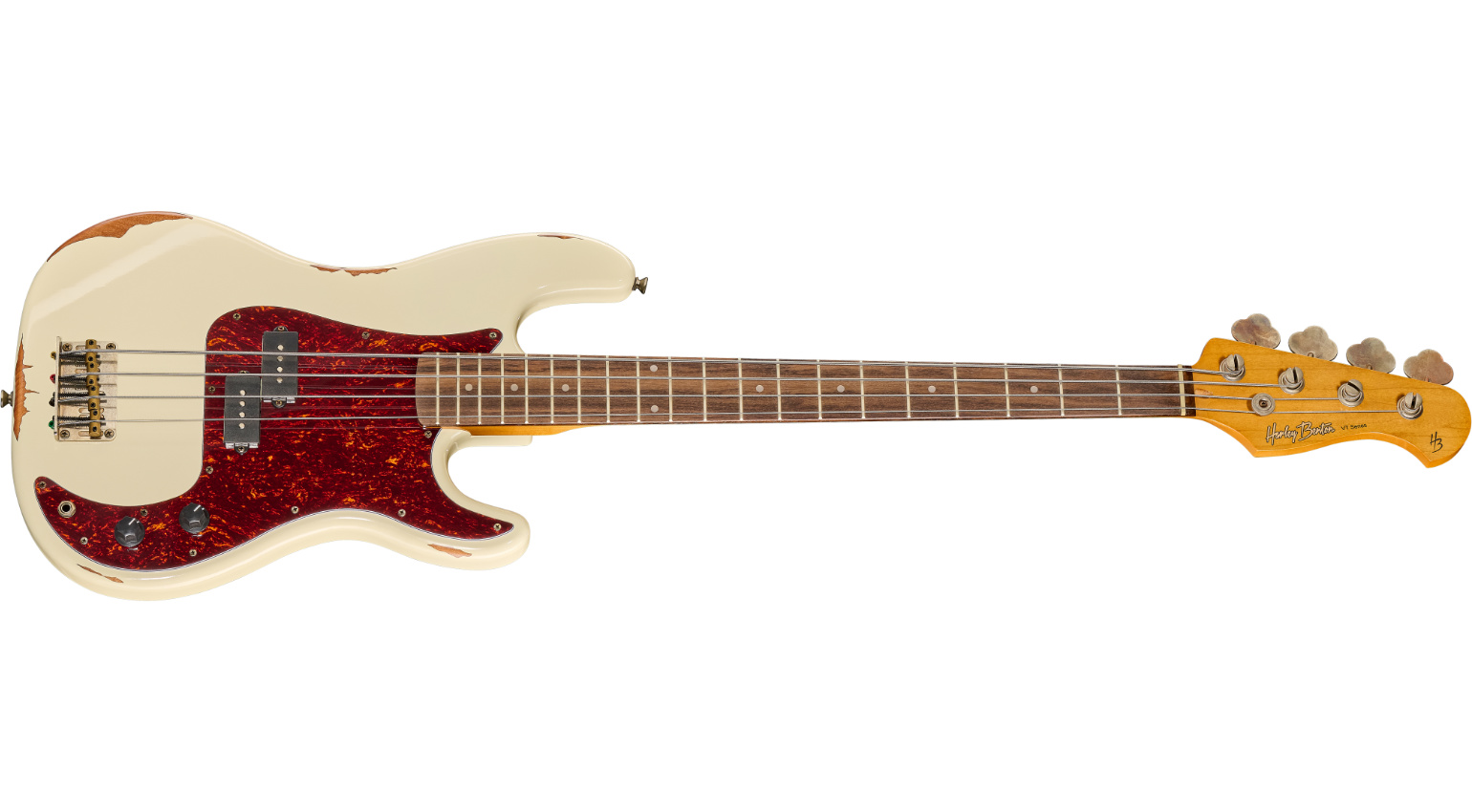 Harley Benton PB-62LA Olympic White Light Aged