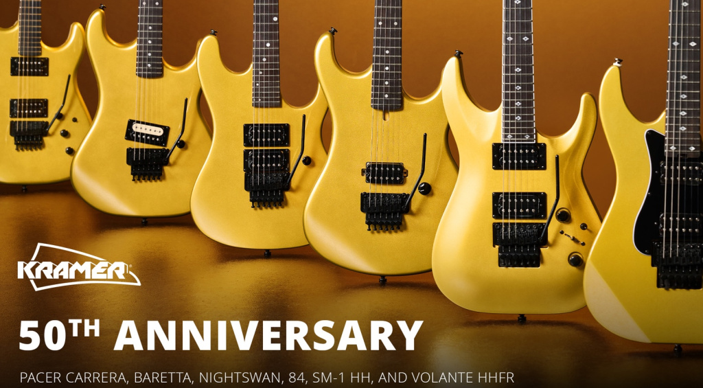 Die neue Kramer 50th Anniversary-Kollektion präsentiert sich in edlem Metallic-Gold-Finish und huldigt der eigenen Vergangenheit.