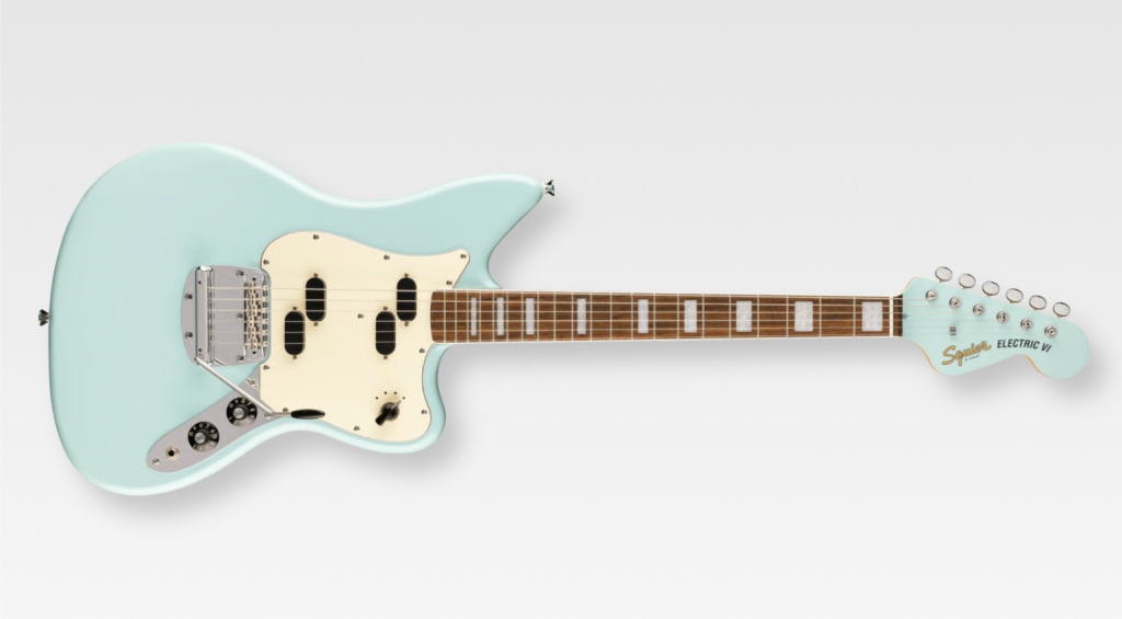 Squier Paranormal Electric VI Daphne Blue
