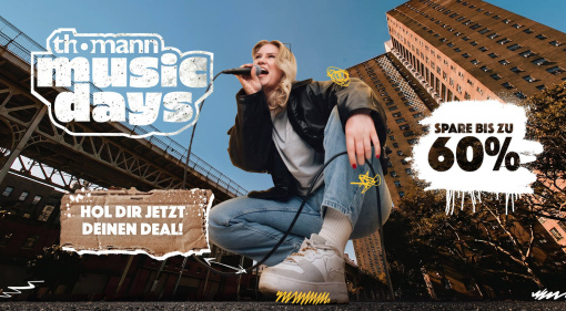 Live- und DJ-Deals im bei Thomann Music Days 2026!