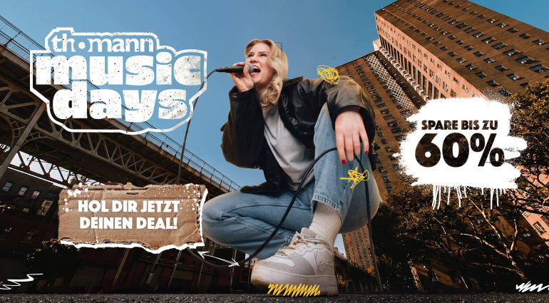 Live- und DJ-Deals im bei Thomann Music Days 2026!