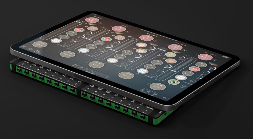 Das kleine Interface funktioniert auch sehr gut mit einem iPad