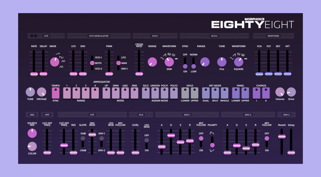 Morphoice EightyEight: Kostenlose Jupiter-8-Emulation für eure DAW