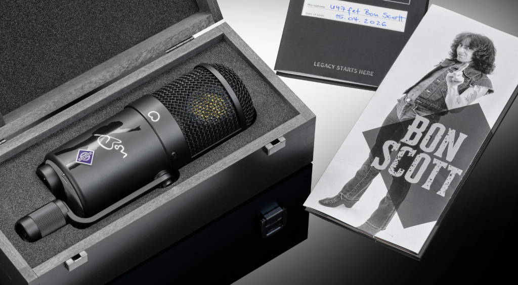 Die Ausstattung der auf nur 300 Expemplare limitierten Neumann U47 fet Bon Scott Edition