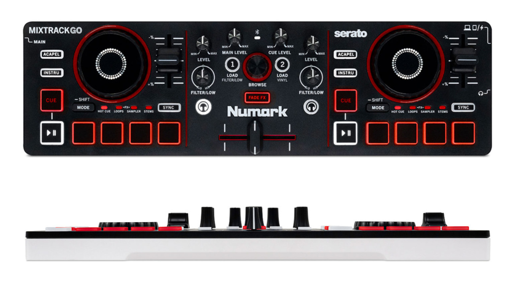 Der neue MixTrack Go DJ-Controller passt locker in jedes Backpack