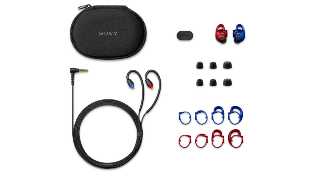 Der Lieferumfang des neuen In-Ear-Monitors von Sony