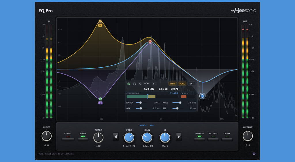 Jeesonic EQ Pro: Kostenloser dynamischer Equalizer mit 24 Bändern