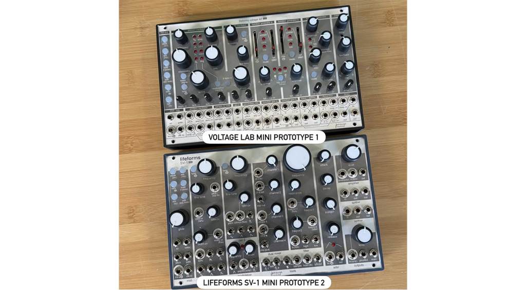 Pittsburgh Modular Lifeforms SV-1 Mini und Voltage Lab Mini Prototypen