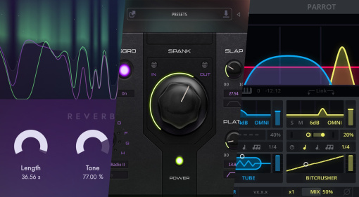 Scintillate, VxBx, Parrot: 3 Freeware-Plugins für kreativen Hall, aggressive Vocals und wilde Delay-Experimente