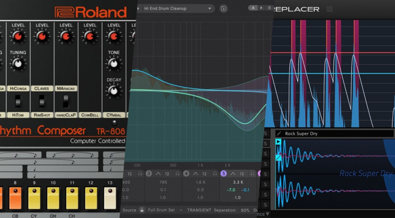 Roland Cloud TR-808, Eventide SplitEQ, UVI Drum Replacer: 3 starke Plugin-Deals für fette Beats, EQ und intelligentes Drum-Triggering