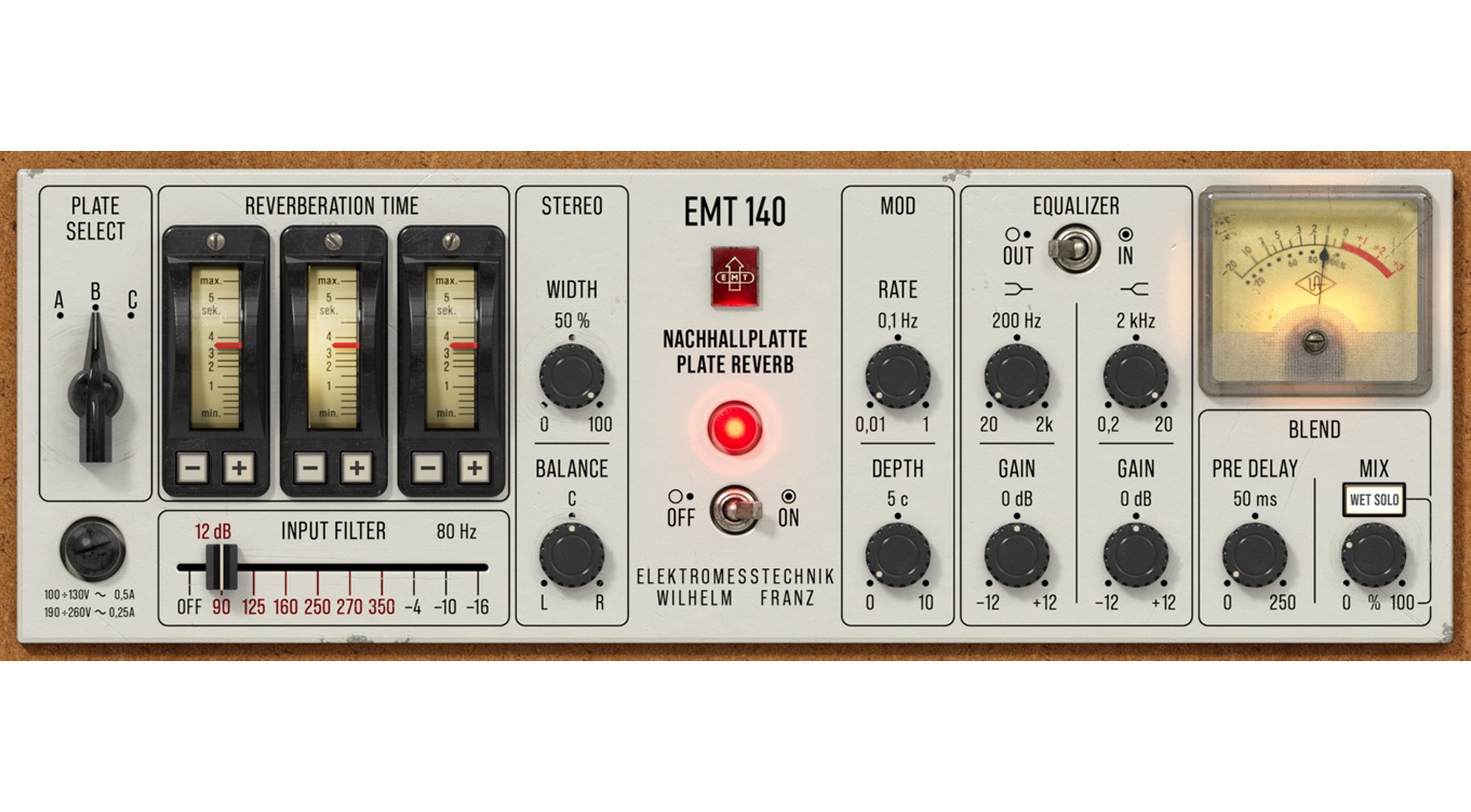 UAD EMT 140 Classic Plate Reverberator nativ
