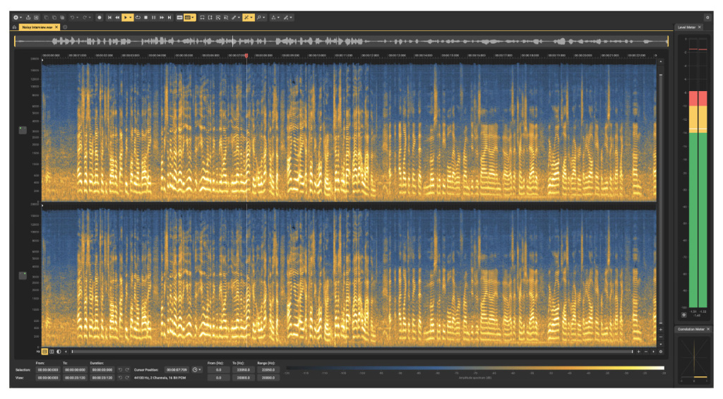 Der Spektraleditor in Acoustica 8