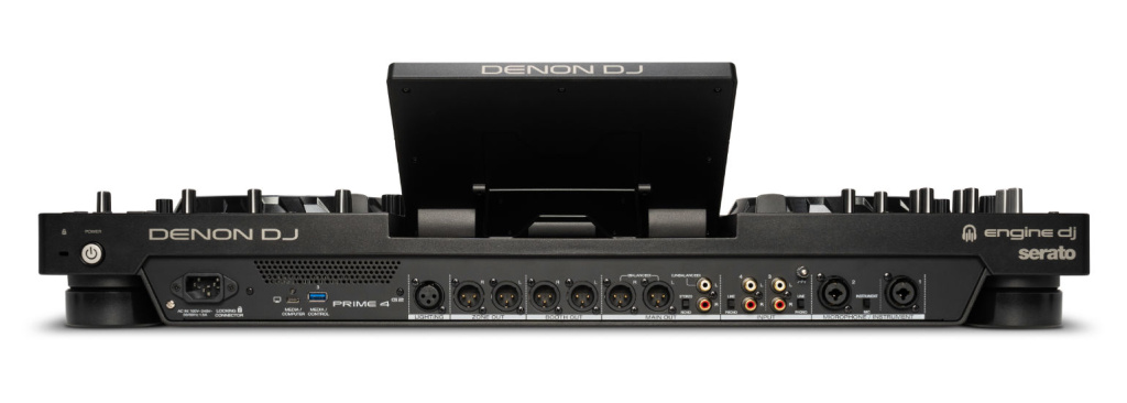 EIn Blick auf die Rückseite des Standalone-DJ-Systems