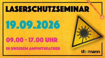 Laserschutzseminar bei Thomann: Jetzt zum Laserschutzbeauftragten ausbilden lassen