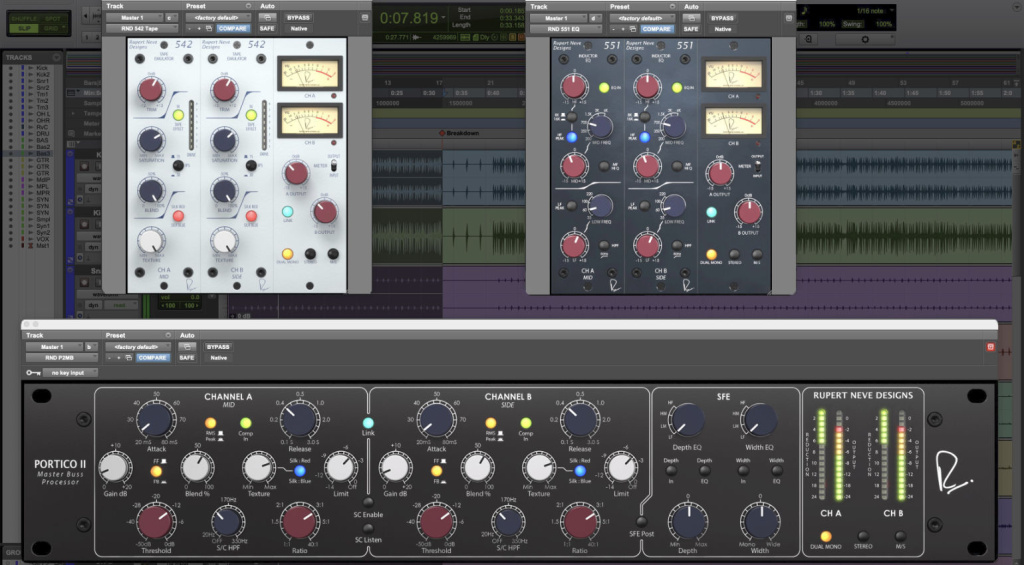 542 Tape Emulator, 551 Inductor EQ und Portico II Master Buss Processor sind jetzt als Plugin erhältlich