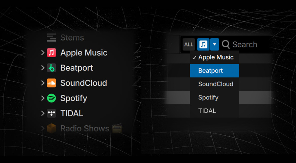 Die neuste Version der DJ-Software macht das Benutzen von mehreren Streaming-Diensten wesentlich komfortabler