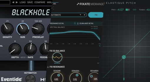 Eventide, Newfangled Audio, zplane: 3 starke Plugin-Deals für einen Mega-Hall, intelligente Mitten-Korrektur und Pitch-Shifting
