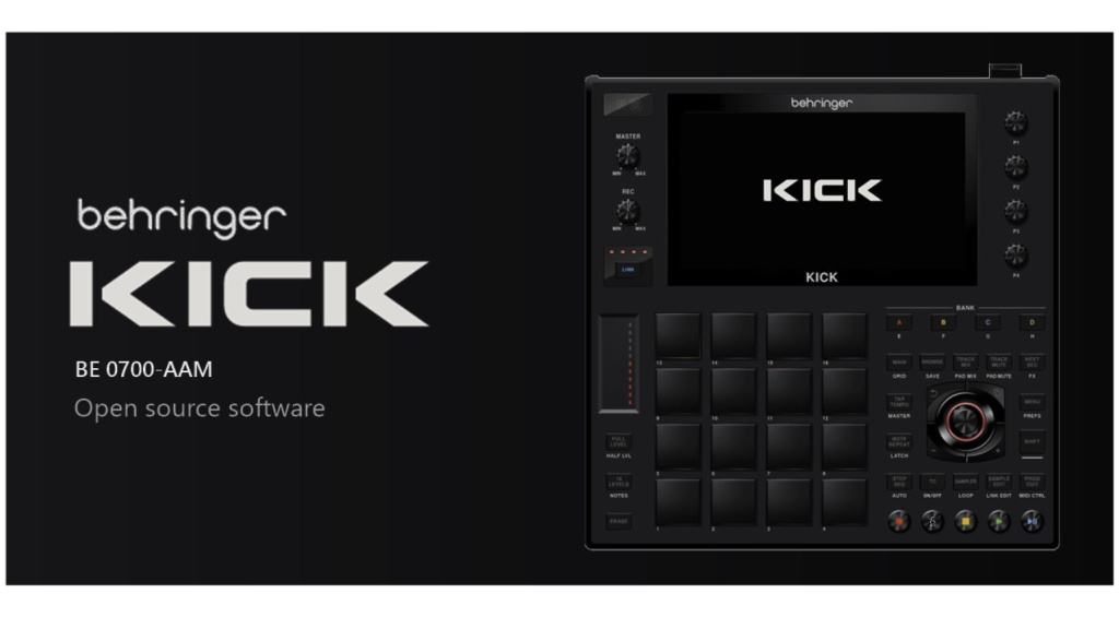 Behringer setzt für KICK auf Open-Source-Software