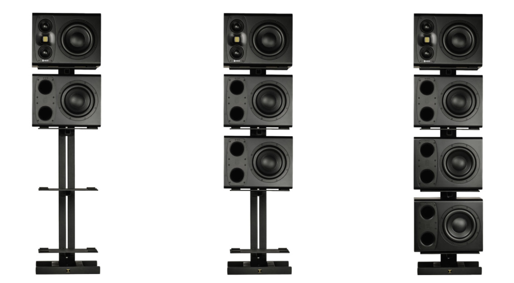Ein HEDD TYPE 40 System in drei Stacks mit XDT-Modulen in Bassreflex-Konfiguration