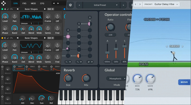 TetraOP, Delta6, CURVA: 3 coole Freeware-Plugins für FM-Sounddesign, Wavetable Power und verrückte Stereo-Modulation