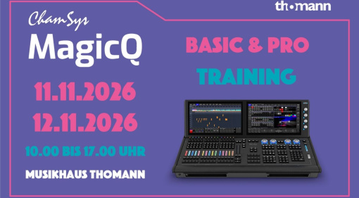 ChamSys MagicQ Workshop am 11. und 12. November 2026 bei Thomann