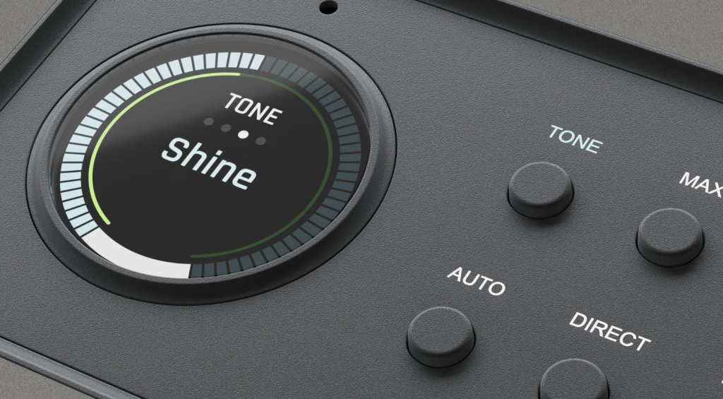 Direkt am Interface lässt sich der Sound an den Tone-Shaping-Preamps umschalten