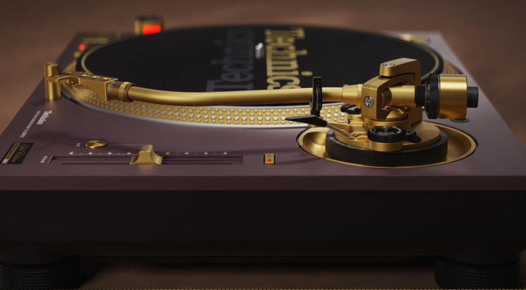 Ein Klassiker der DJ-Turntables im edlen Look – hier im Bild die rote Variante
